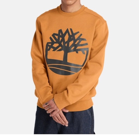 Timberland Men’s Large Tree Logo Crew neck Sweatshirt - Picture 1 of 8